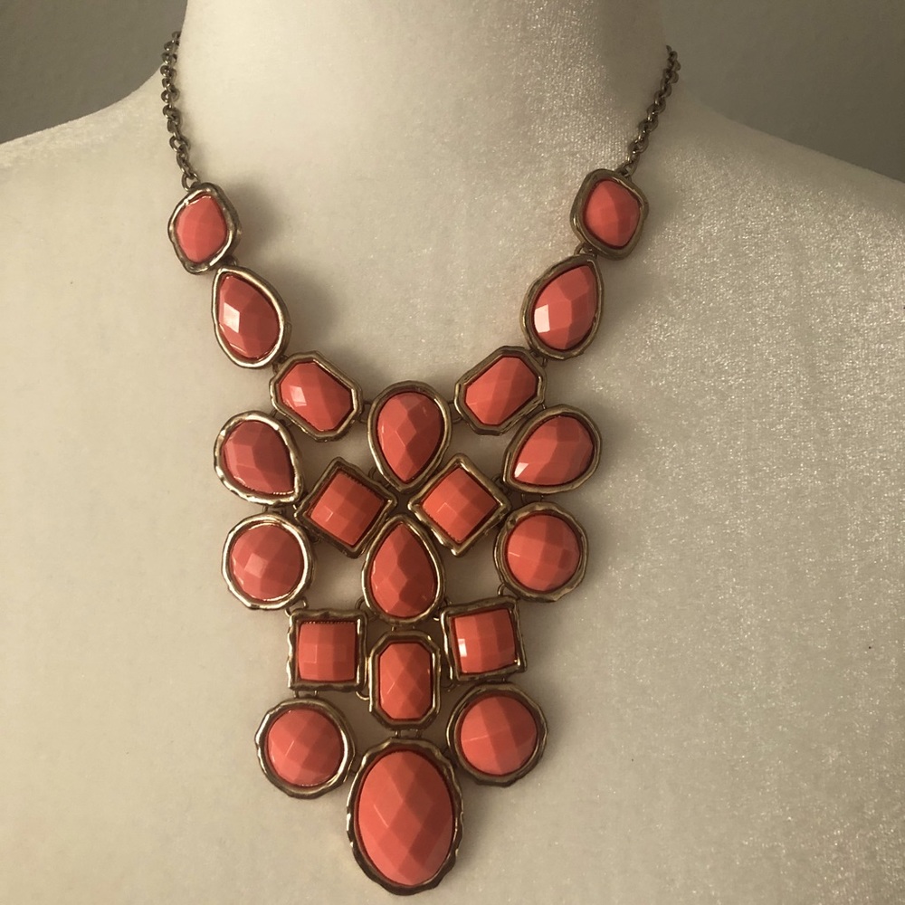 Coral Cascading Necklace